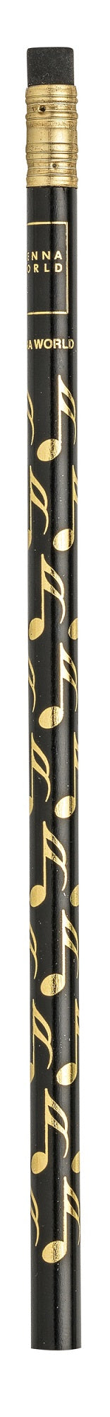Bleistift Gold/schwarz Note
