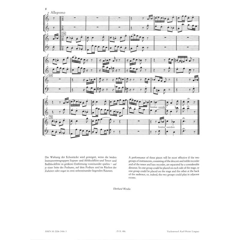 4 Echostücke