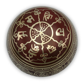 Klangschale Doppeldorje rot