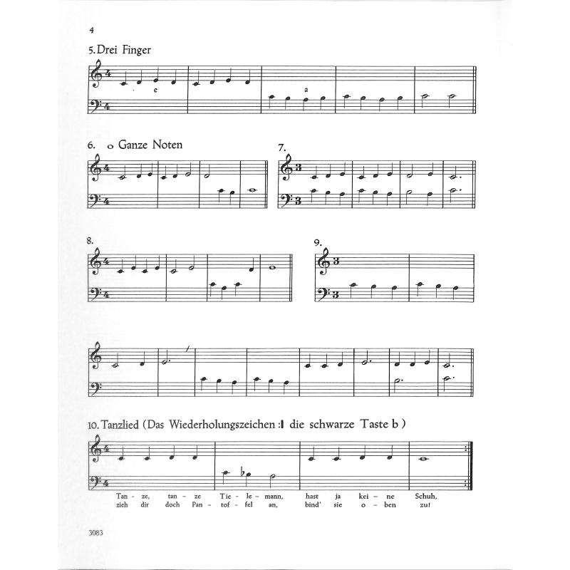 Das kleine Klavier - Ergänzung