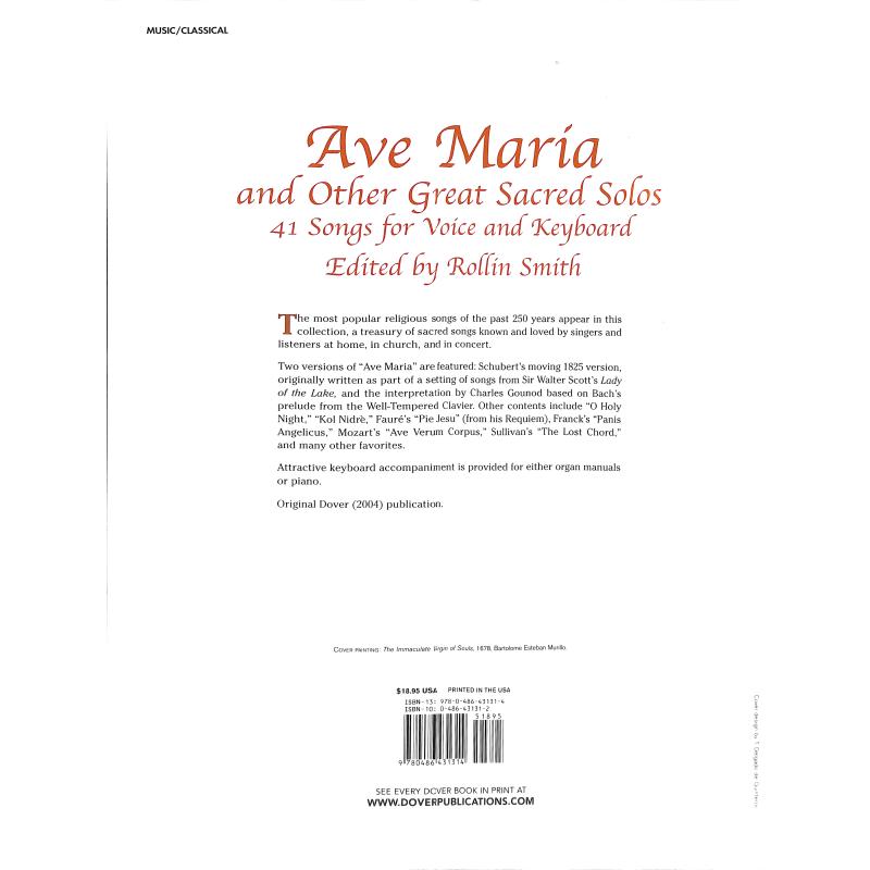 Ave Maria + other great sacred solos
