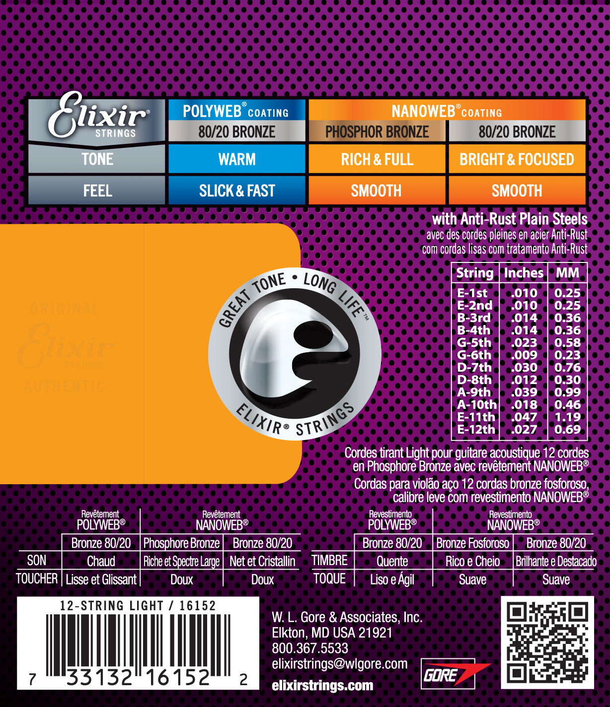 16152 NANOWEB 10-47 12-string