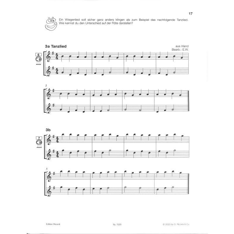 Flöte spielen A