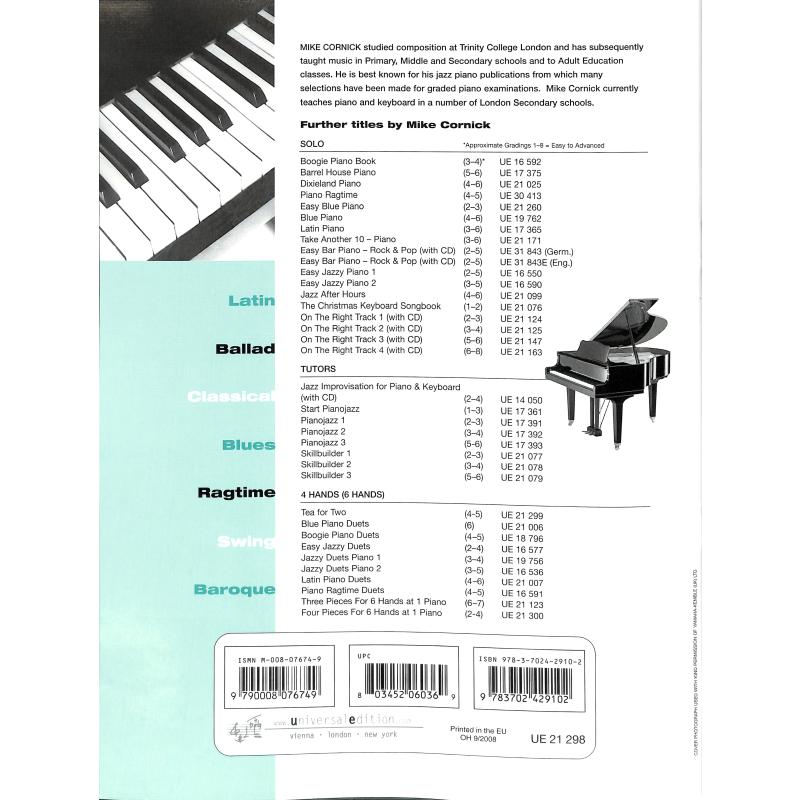 30 easy piano Studies | In Classical Jazz and Popular Styles