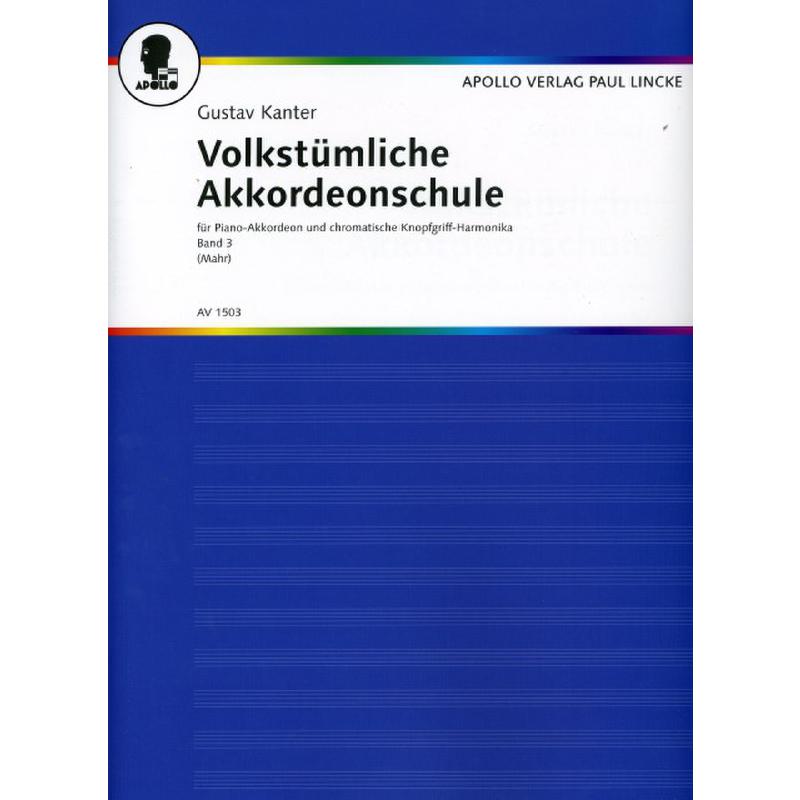 Volkstümliche Akkordeon Schule 3