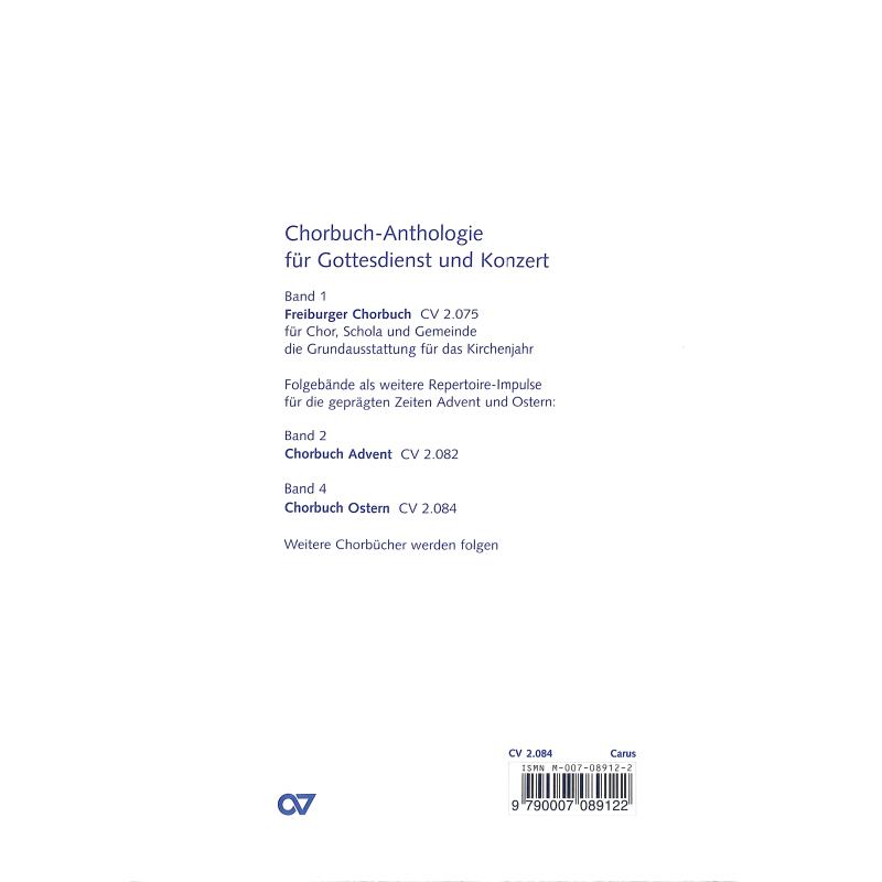 Chorbuch Ostern
