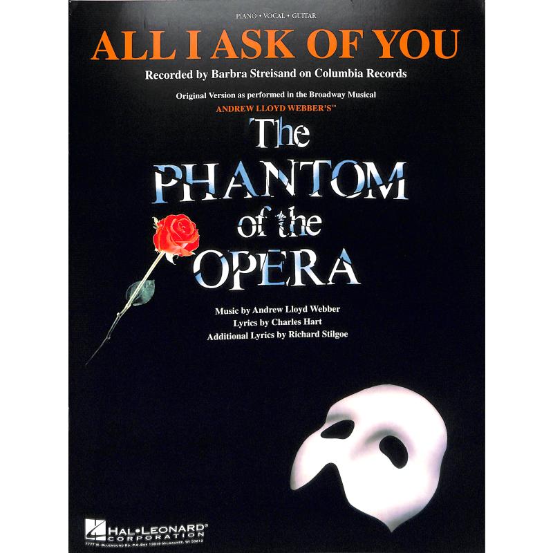 All I ask of you (Phantom of the opera)