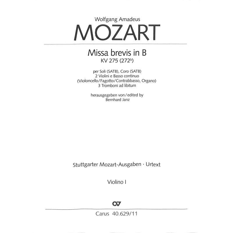 Missa brevis B-Dur KV 275 (272b)