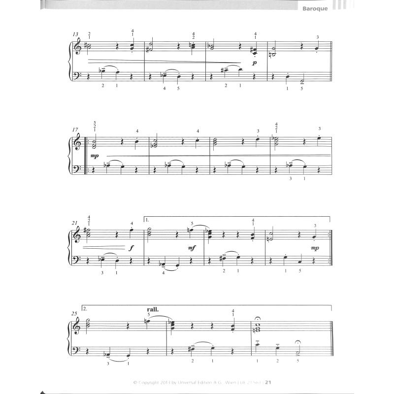 Piano repertoire level 1