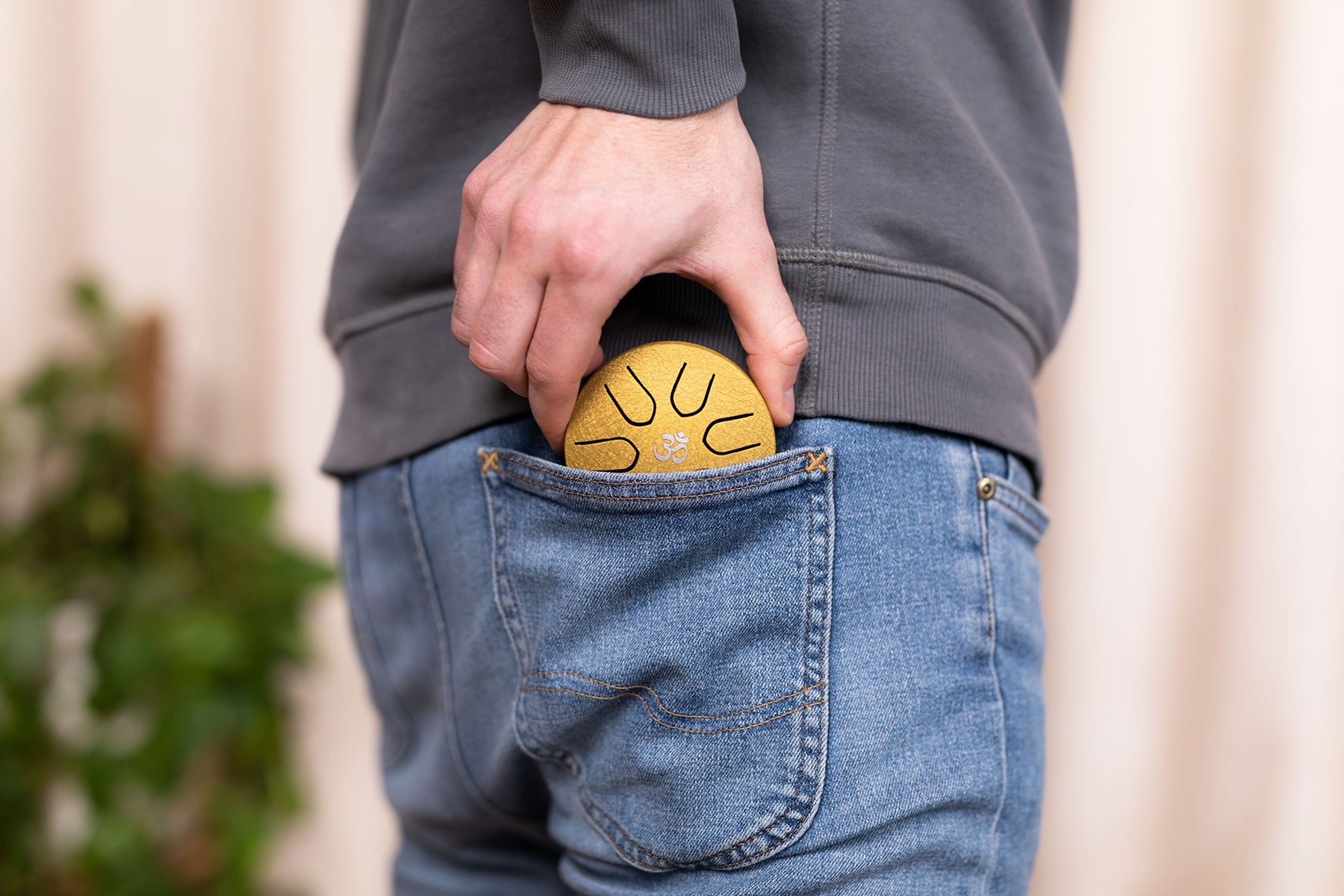 Pocket steel Tongue Drum Gold