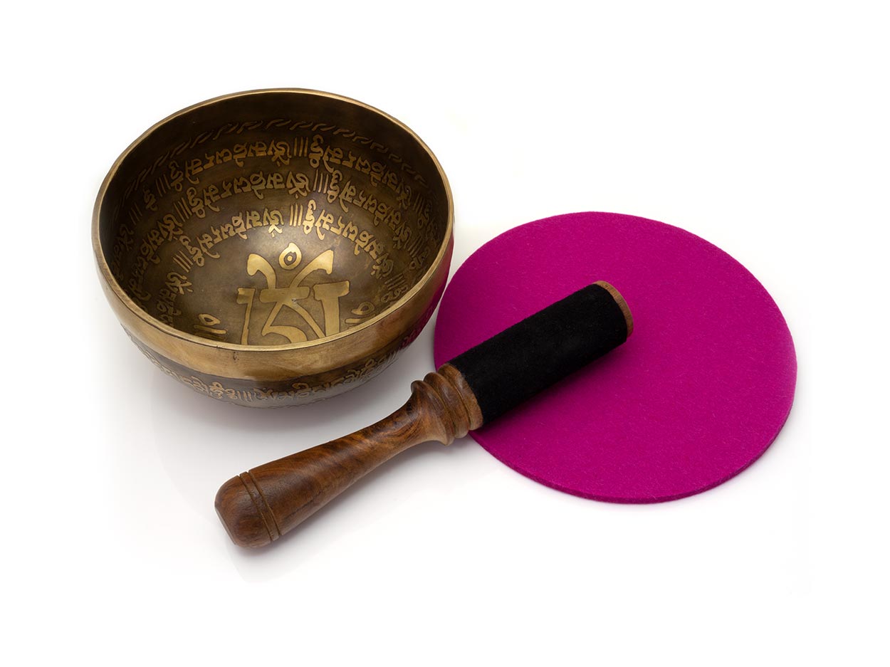 Klangschale OM zweifarbigTibet