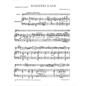 Konzert D-Dur op 15/4