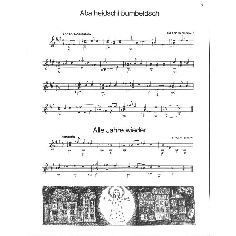 Gitarre zur Weihnachtszeit