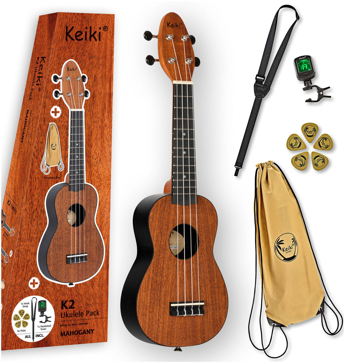 K2-MAH KEIKI Sopran Ukulele