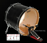 EQ2 Bassdrumfell 20'' Clear