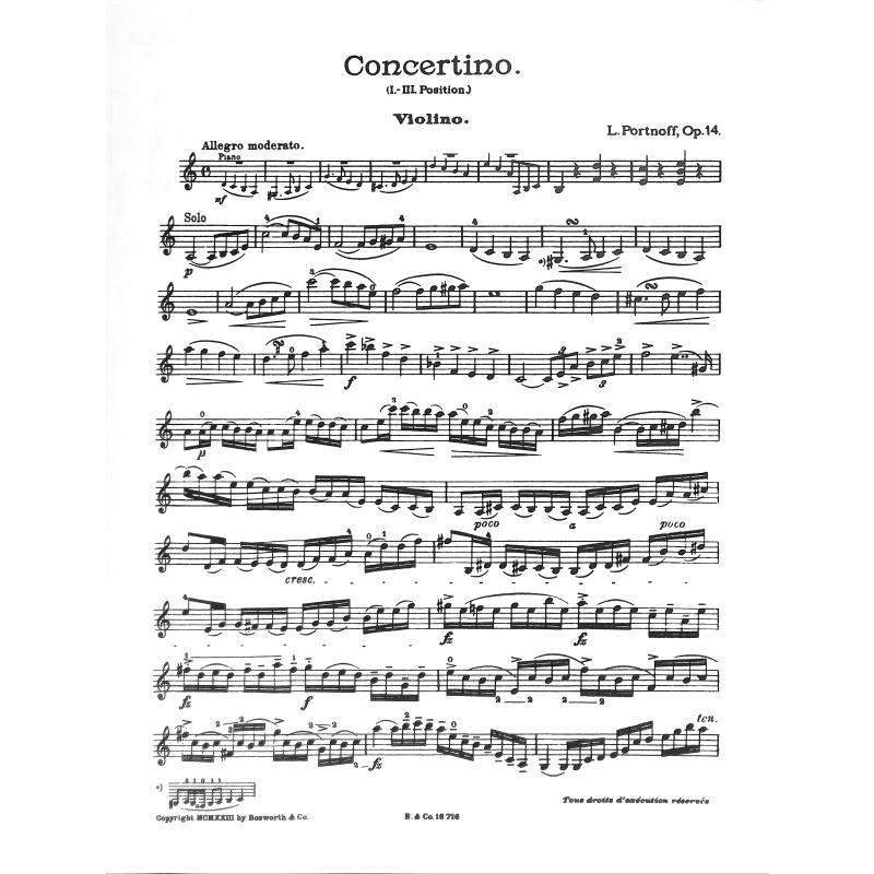 Concertino a-moll op 14