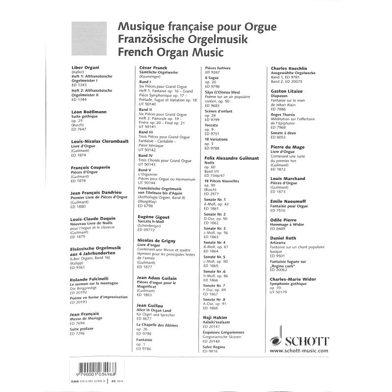 Livre d'orgue