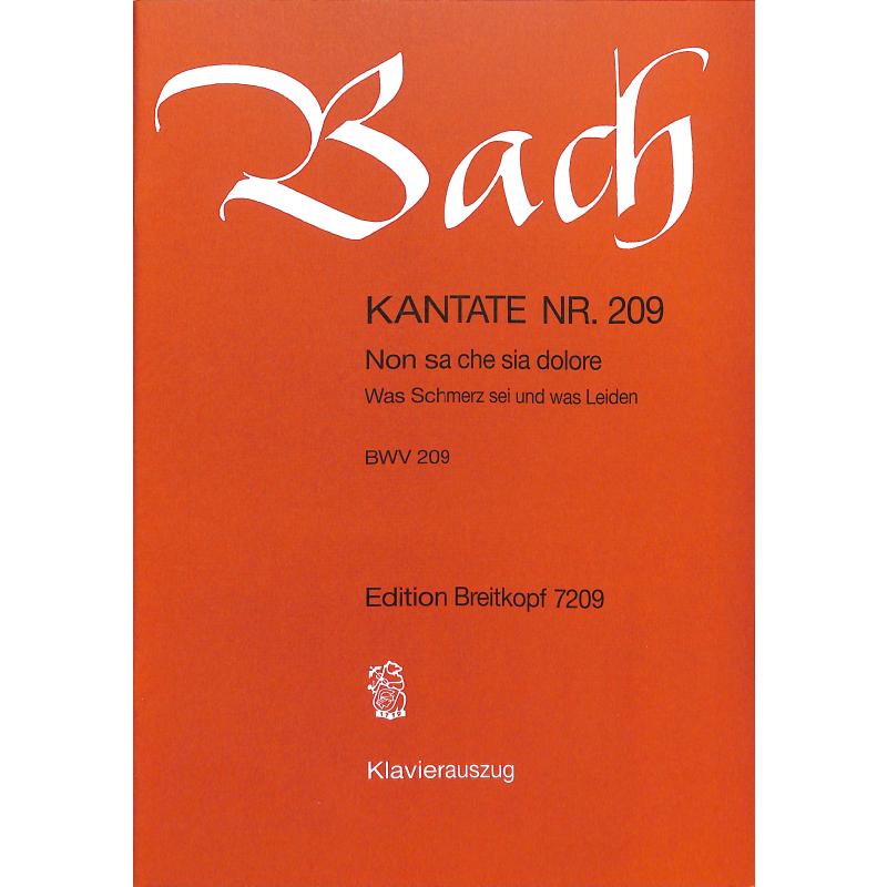 Kantate 209 Non sa che sia dolore BWV 209 (was Schmerz sei u