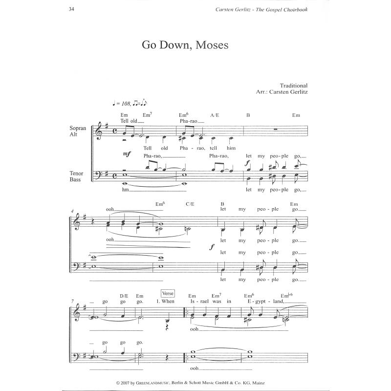 Gospel choir book