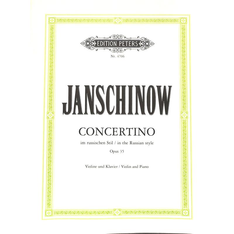 Concertino op 35 in russian style