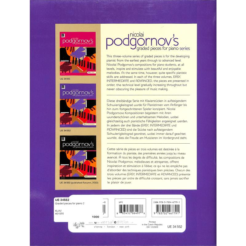 Graded pieces for piano 2