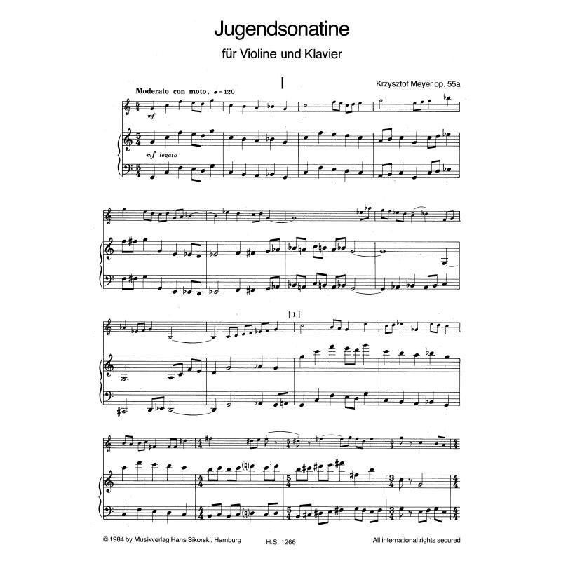 Jugensonatine op 55a