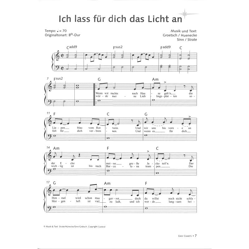 Easy charts | Sonderband deutsche Hits