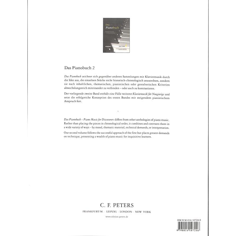 Das Pianobuch 2 - Klaviermusik für Neugierige