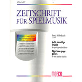 8 einseitige Stücke