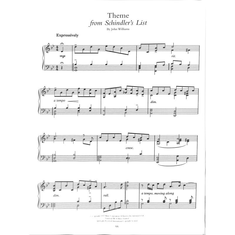 Film music for solo piano