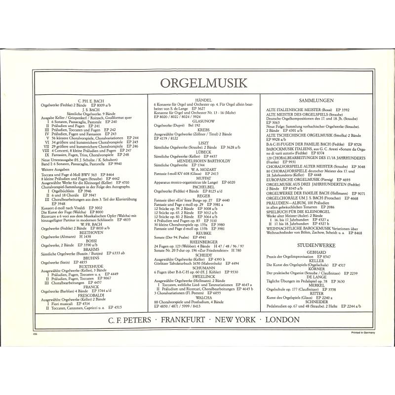 Orgelwerke 2 Toccaten canzonen capricci