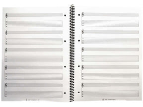 Notenblock Collegeblock für Gitarre Tabulatur 100 Seiten