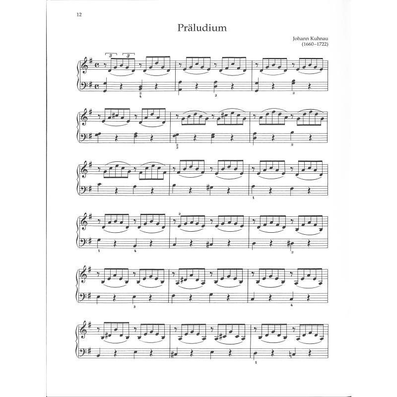 Leichte Klaviermusik des Barock