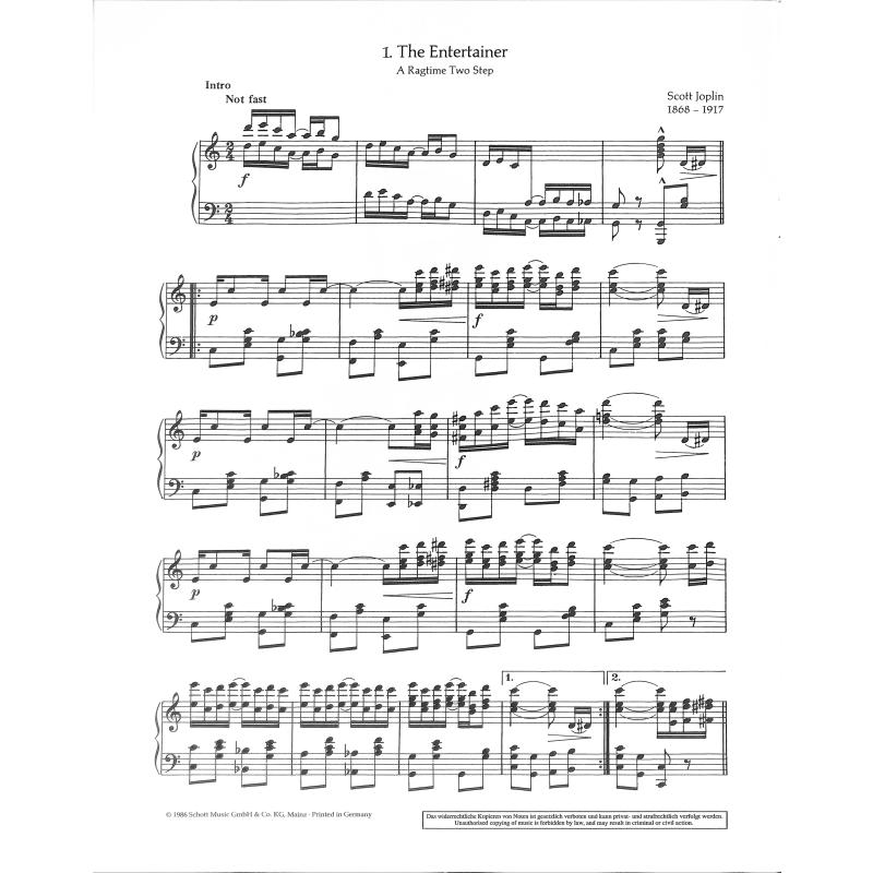 Berühmte Ragtimes 1