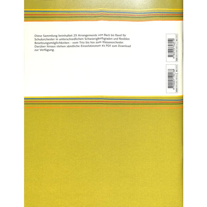 Schulorchester Hits | 25 Arrangements von Bach bis Ravel