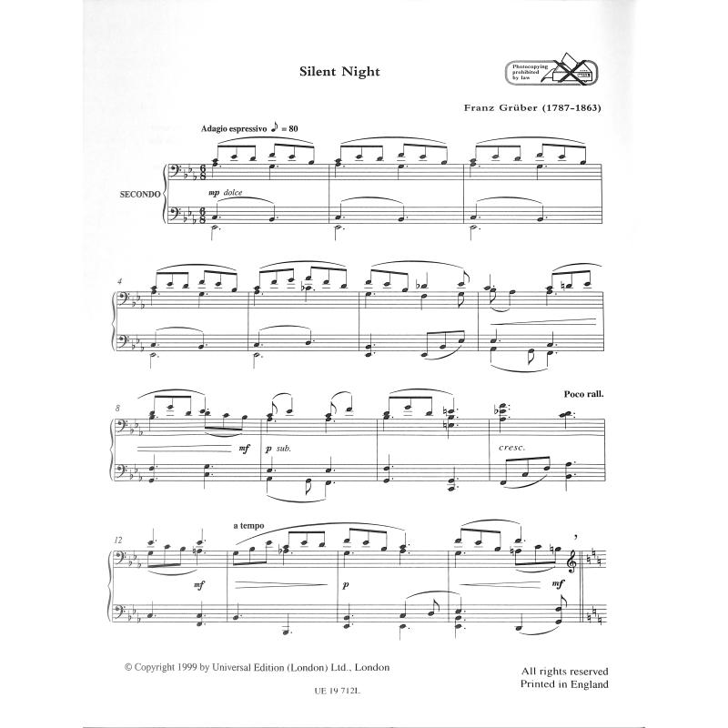 Piano duets for christmas