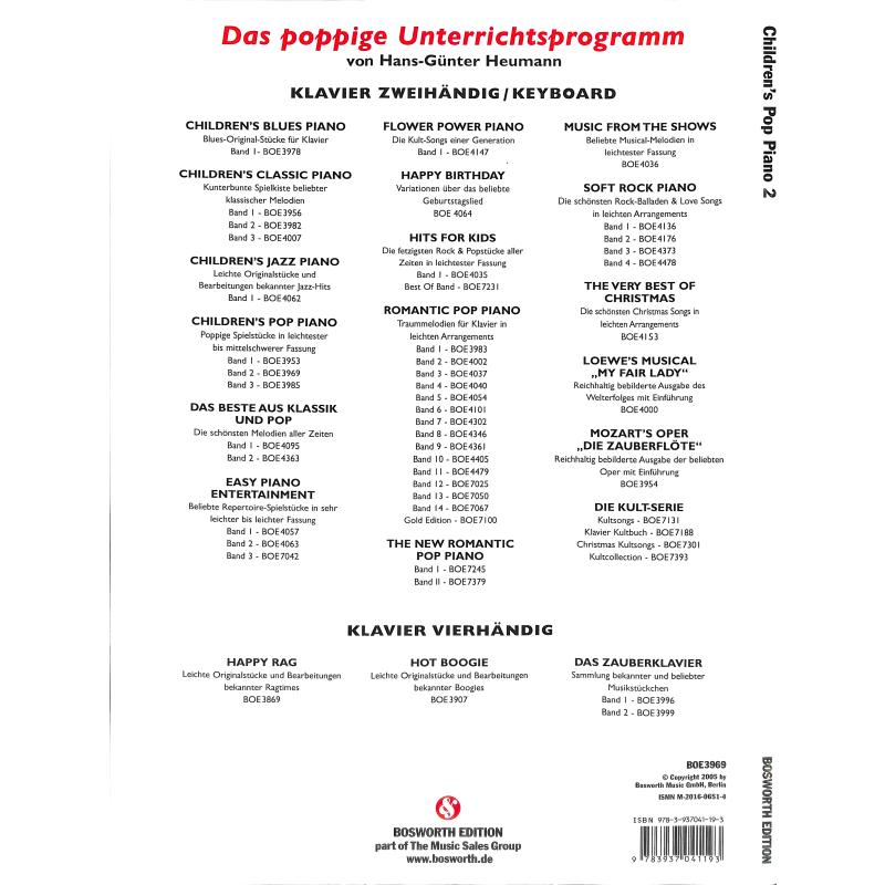 Childrens Pop Piano 2