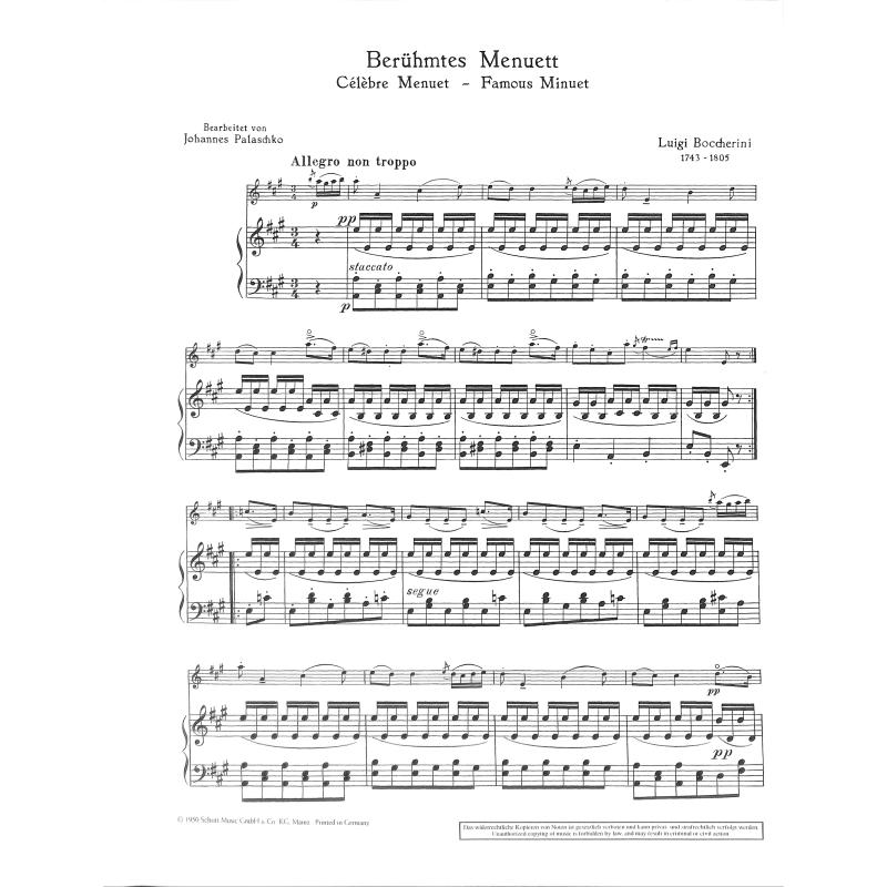 Menuett A-Dur (Quintett op 13/5)