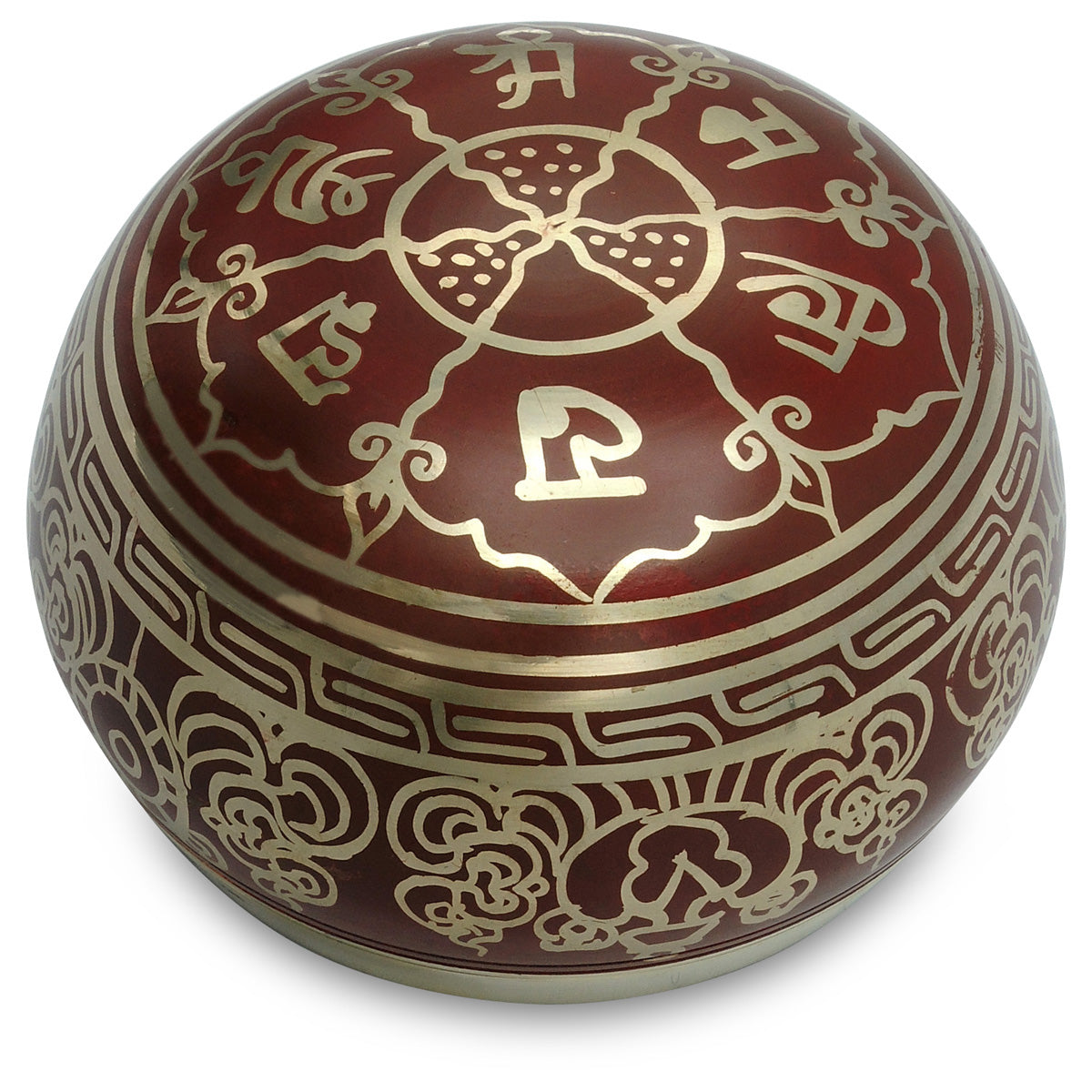 Klangschale Doppeldorje rot