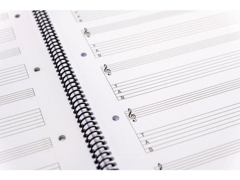 Notenblock Collegeblock für Gitarre Tabulatur 100 Seiten