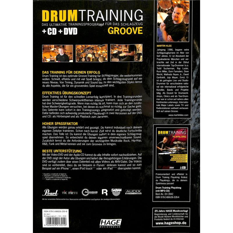 Drum training groove