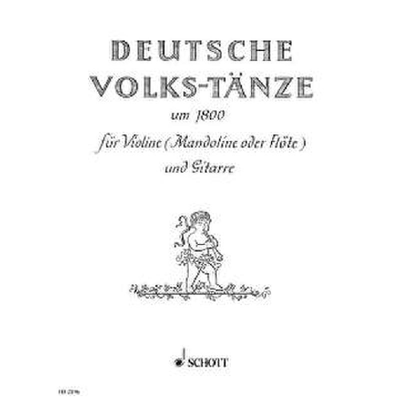 Deutsche Volkstänze um 1800