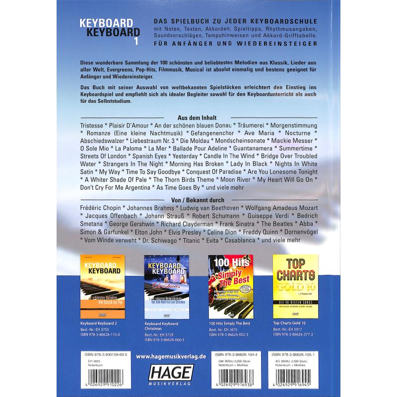 Keyboard Keyboard - die 100 schönsten Melodien von Klassik b