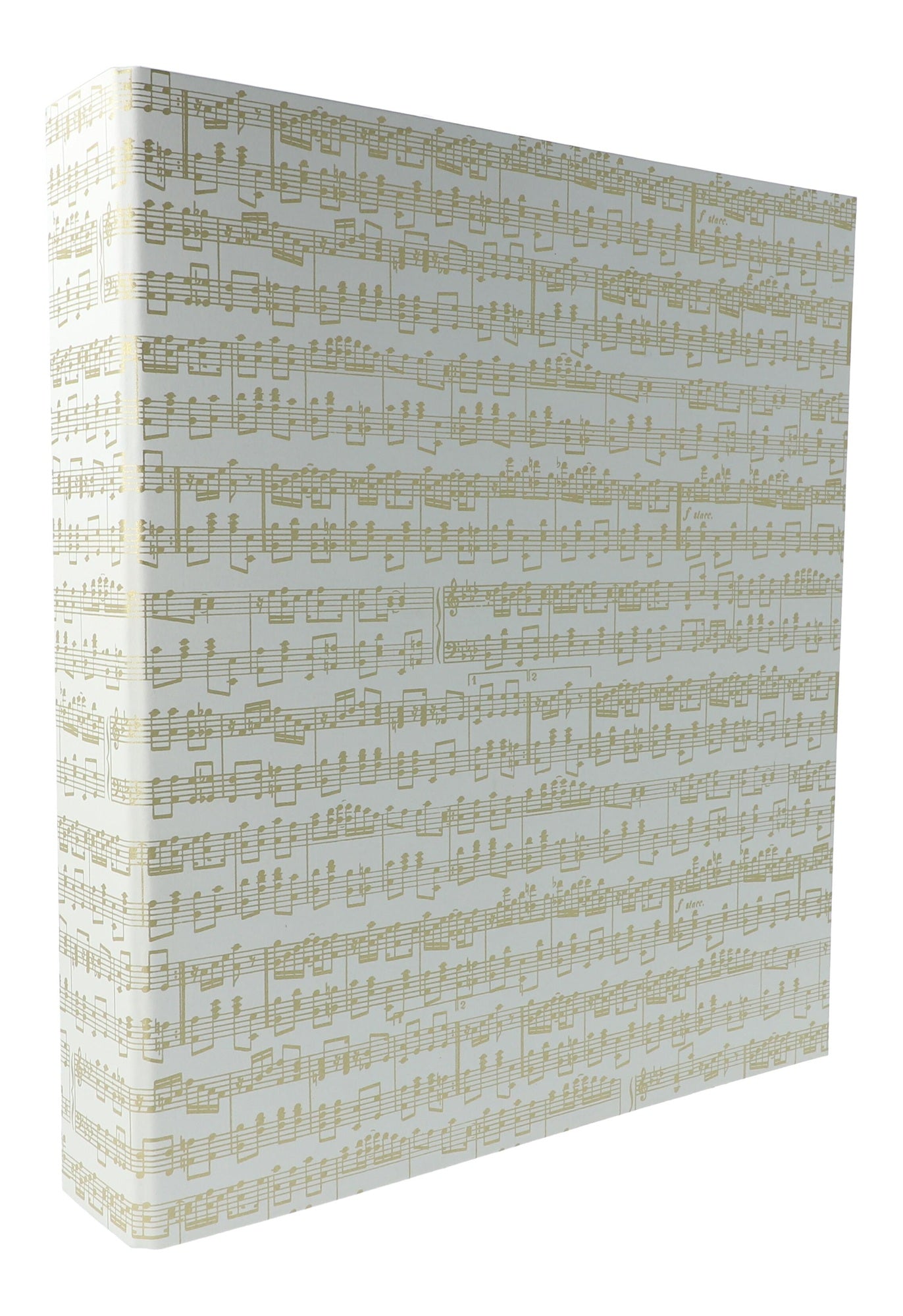 Ringordner Notenzeilen gold