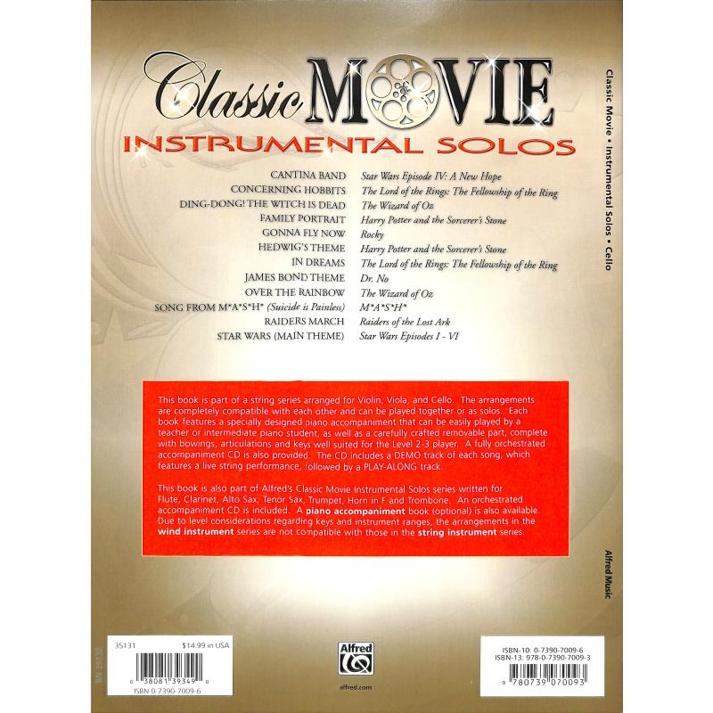 Classic movie instrumental solos