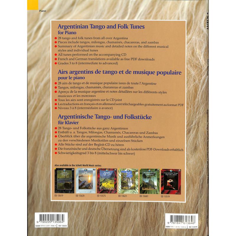 Argentinian tango and folk tunes