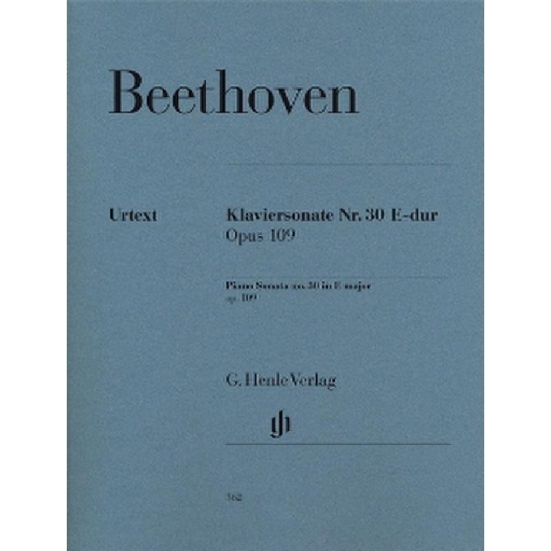 Sonate 30 E-Dur op 109