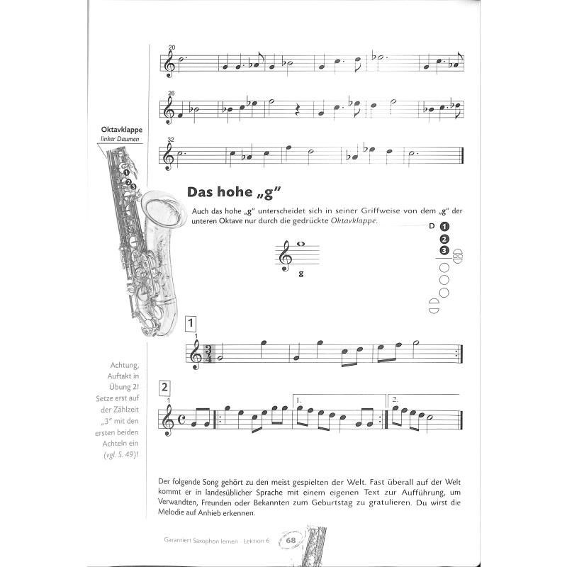 Garantiert Saxophon lernen