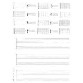 Notenblock für Gitarre mit TAB