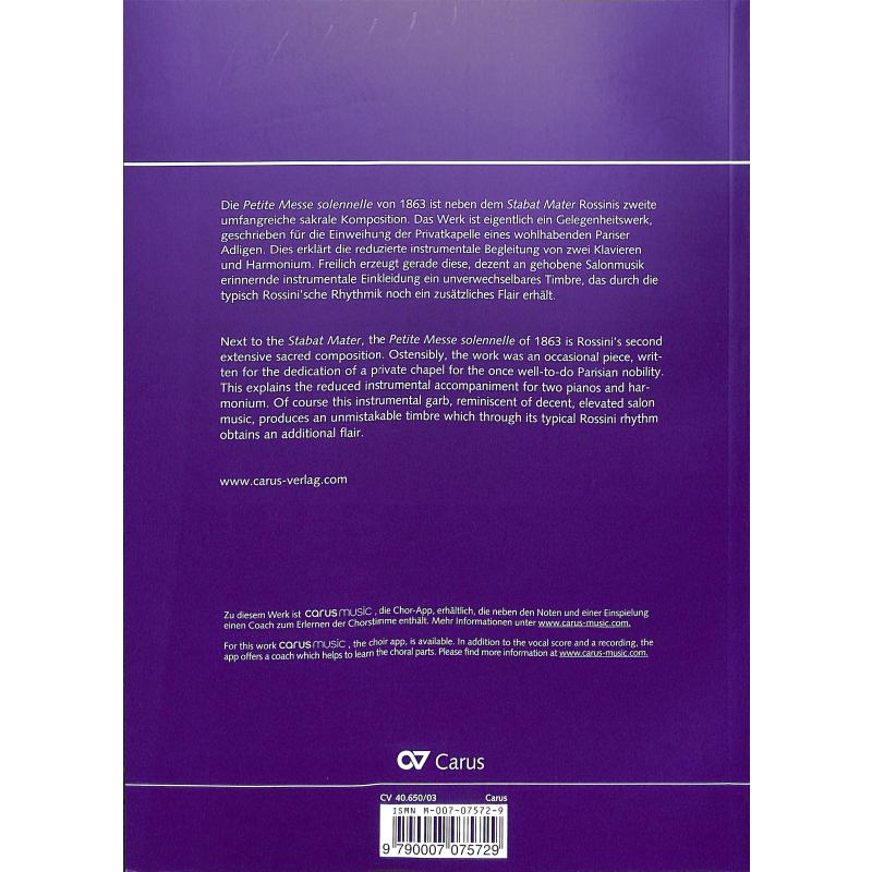 Petite Messe solennelle